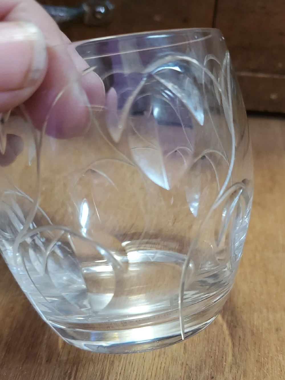 Cut Crystal Condiment Jar Jelly Jam Pot with Lid D